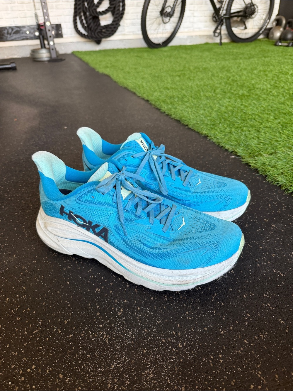 Hoka Clifton 10 Blue Men's Athletic Running Shoes
